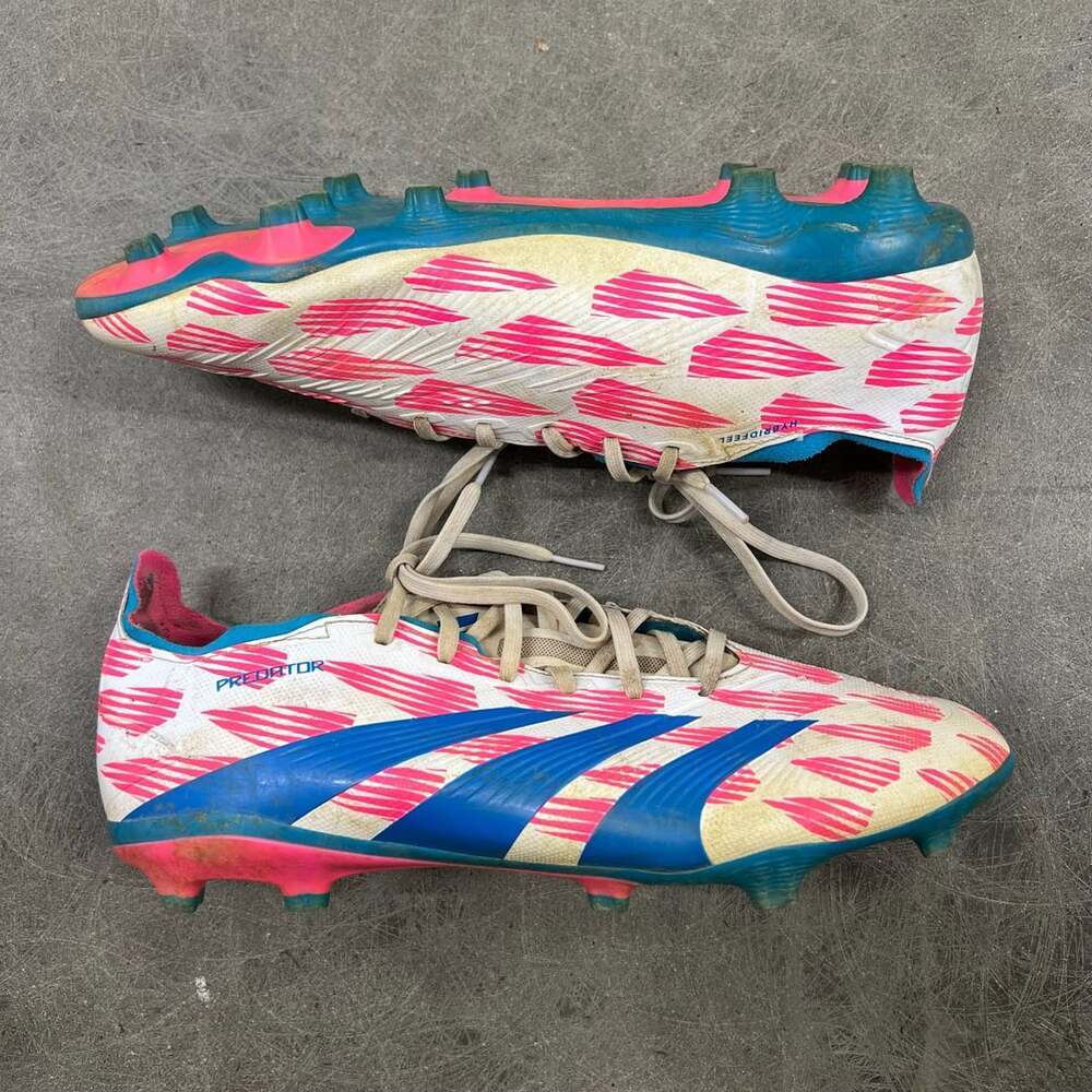 Adidas Predator Elite FG Soccer Cleats White Pink Blue